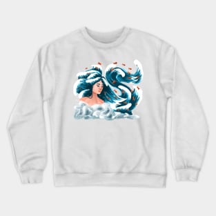 Beach hair Crewneck Sweatshirt